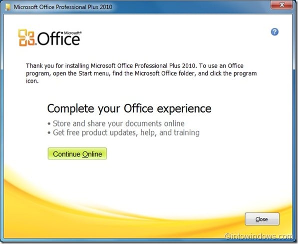 Comment installer Office 2010