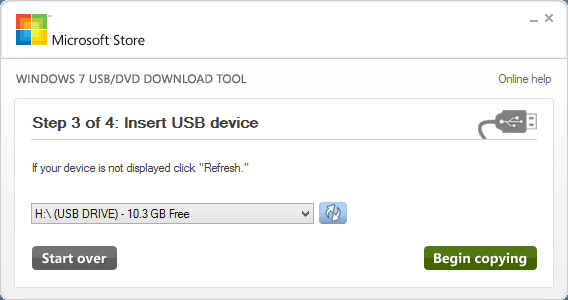 Outil de téléchargement de DVD USB Windows 7 pour Windows 8.1 Étape 4