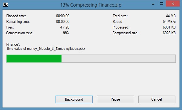 Créer un fichier zip avec mot de passe dans Windows 7 Windows 8 Step3