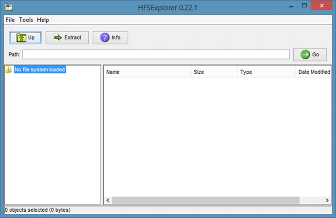 Ouvrez les fichiers DMG dans Windows à l'aide de hfsexplorer