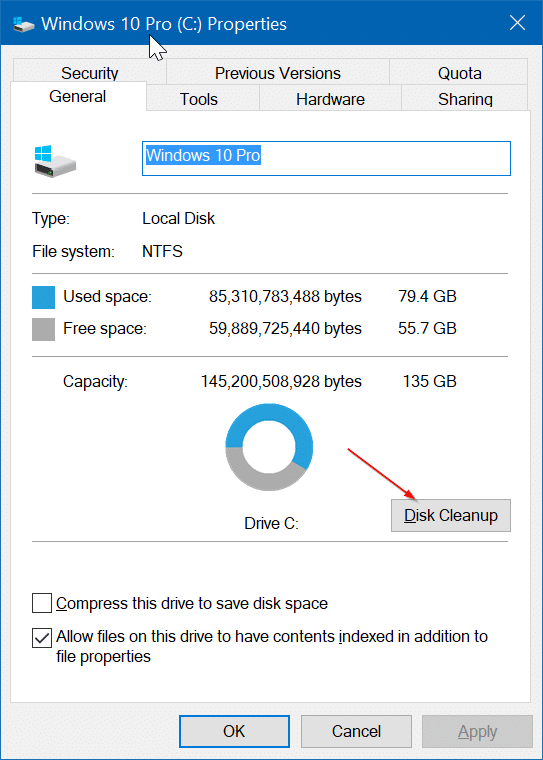 Supprimez $ windows.  ~ BT et $ Windows.  ~ Dossiers WS dans Windows 10 pic1