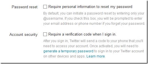 Activer la vérification en deux étapes pour votre compte Twitter Étape 5