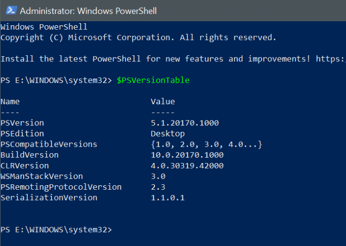 installer PowerShell 7 sur Windows 10 pic1