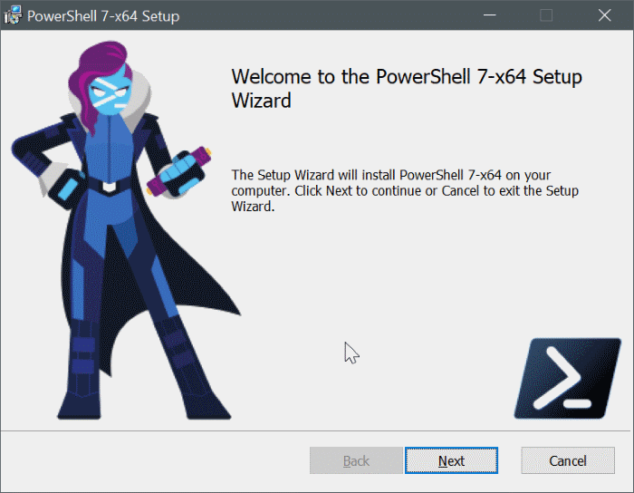 installer PowerShell 7 sur Windows 10 pic7