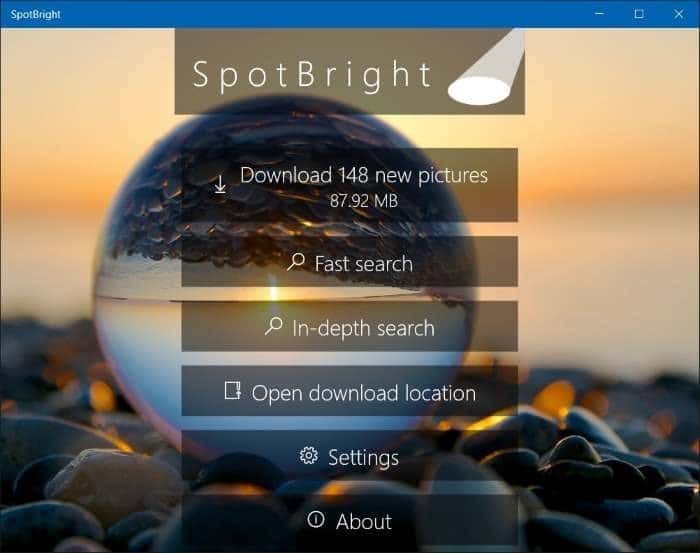 télécharger les images de l'écran de verrouillage des projecteurs Windows 10 step3