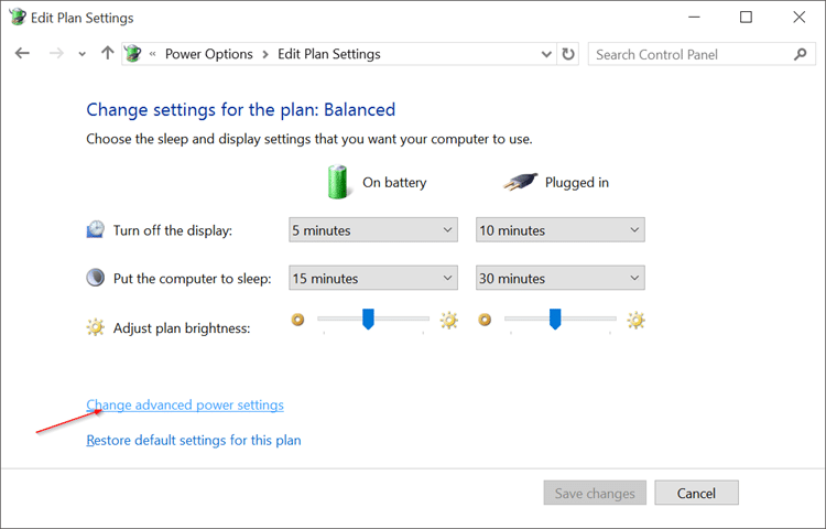 Désactiver la luminosité automatique de l'écran dans Windows 10 pic3