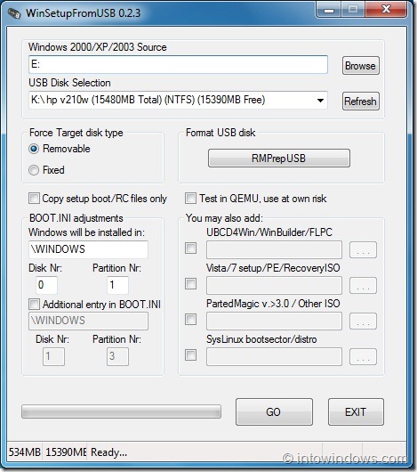 Créer une clé USB à démarrage multiple avec Windows 7 et XP Étape 8