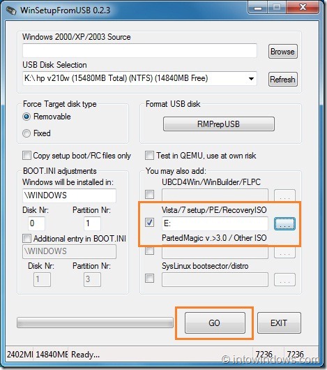Créer une clé USB à démarrage multiple avec Windows 7 et XP Étape 9