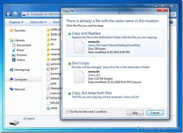 Créer une clé USB à démarrage multiple avec Windows 7 et XP Étape 11A
