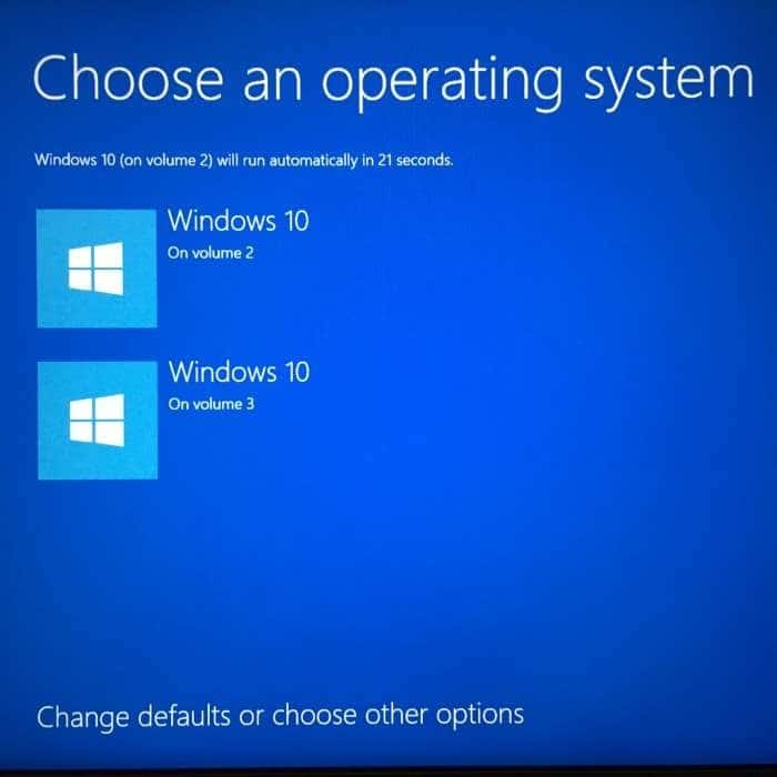 Changer le système d'exploitation par défaut Windows 10 pic1 (2)