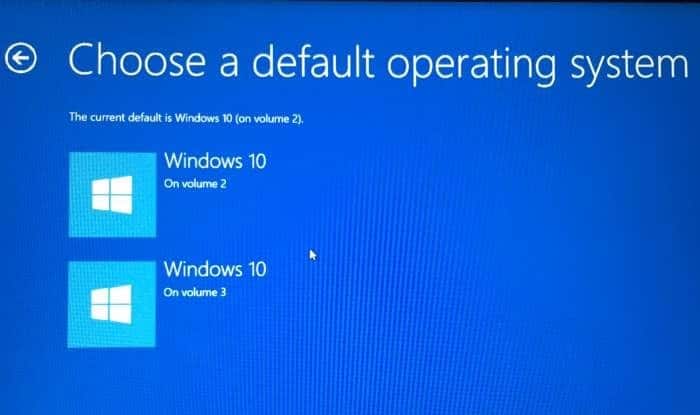 Changer le système d'exploitation par défaut Windows 10 pic1 (4)