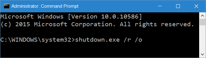 accéder aux paramètres UEFI à partir de Windows 10 étape 10
