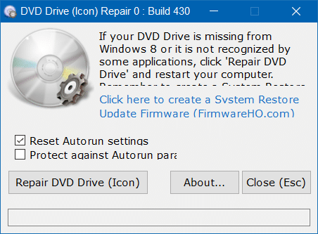 réparer le lecteur de DVD manquant dans Windows 10 étape 5