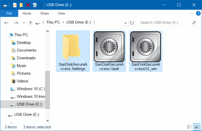 Mot de passe protéger la clé USB SanDisk dans Windows Step11