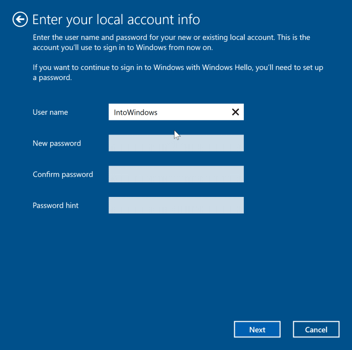se déconnecter du compte Microsoft dans Windows 10 pic5