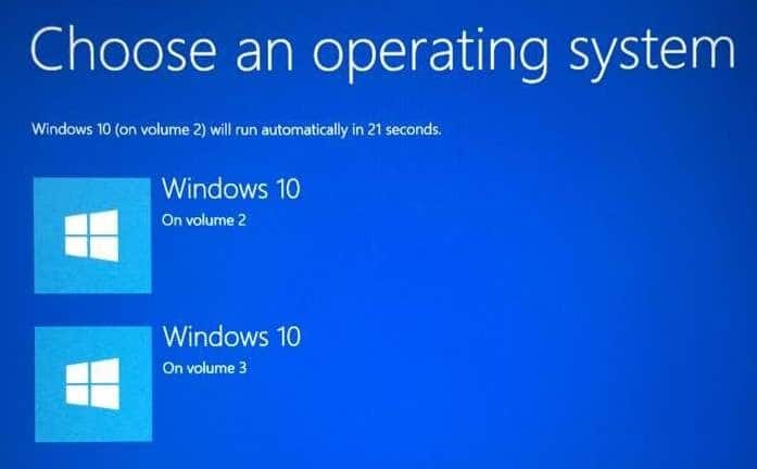 Système d'exploitation par défaut de Windows 10