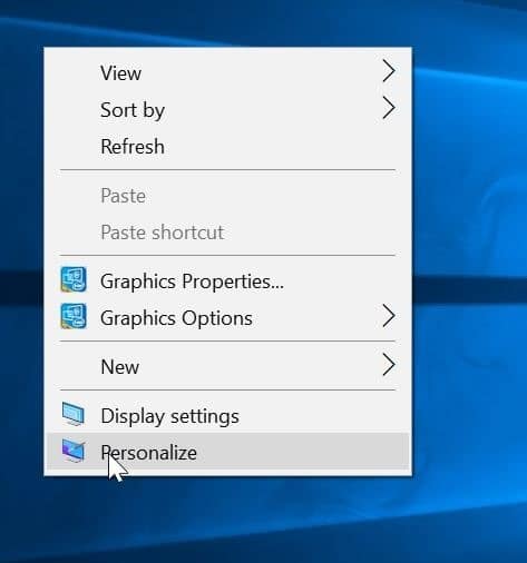 changer les icônes du bureau dans Windows 10 pic1
