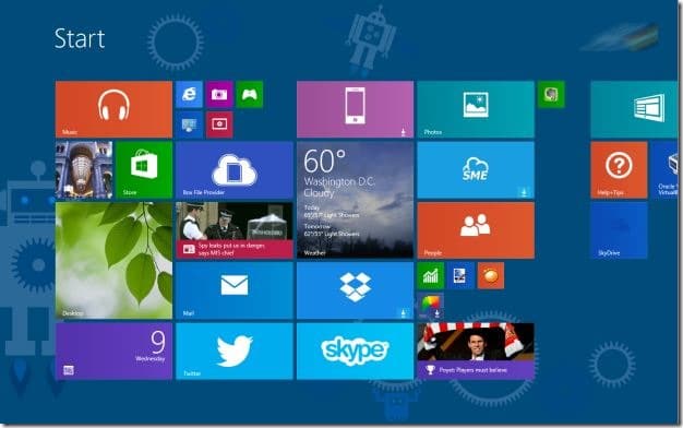Définissez la couleur d'arrière-plan de Start Scren comme bordure de fenêtre et la couleur de la barre des tâches Windows 8.1