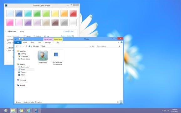 Définissez des couleurs différentes pour la barre des tâches et la bordure de la fenêtre