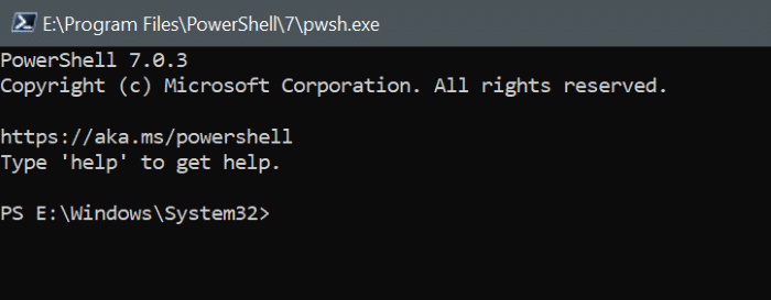 installer PowerShell 7 sur Windows 10 pic13