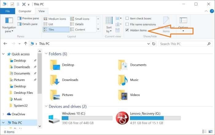Reconstruire le cache d'icônes Windows 10 step1