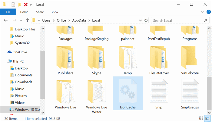 Reconstruire le cache d'icônes de Windows 10 step3.JPG
