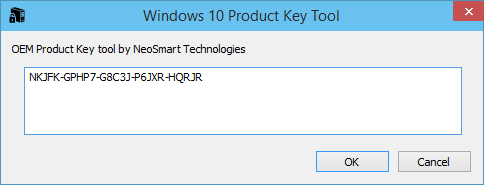 récupérer la clé de produit Windows 10 à partir du BIOS