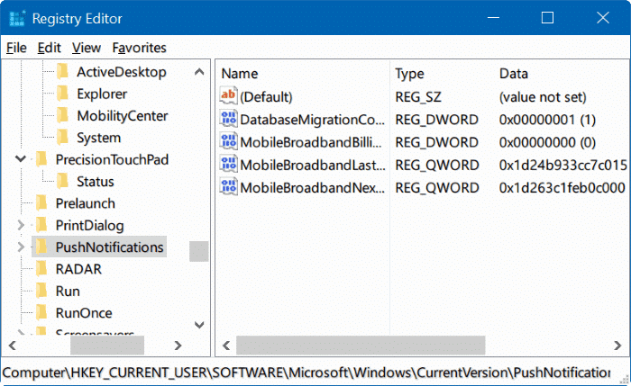 restaurer le registre Windows dans Windows 10