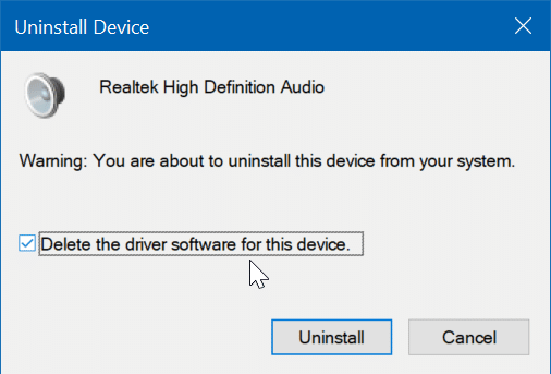 réinstaller le pilote audio dans Windows 10 pic5