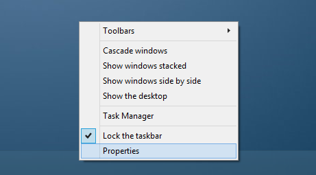 Afficher le bureau après la fermeture des applications dans Windows 8.1 step1