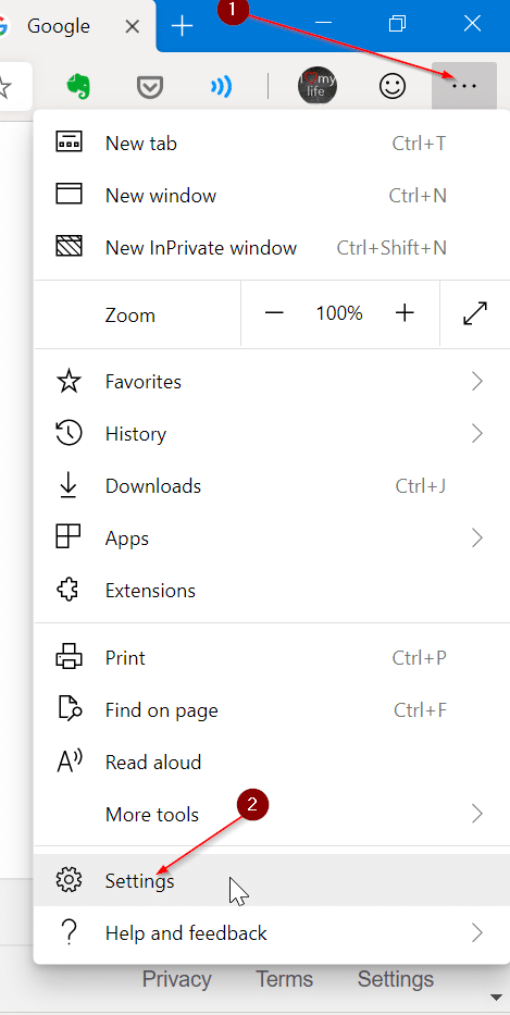 Déconnexion de Microsoft Edge sur Windows 10