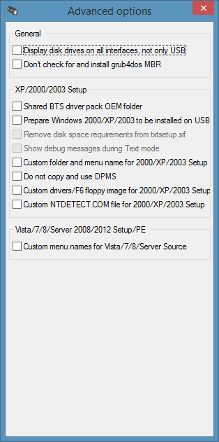 WinSetupFromUSB gratuit pour Windows 7 8.1