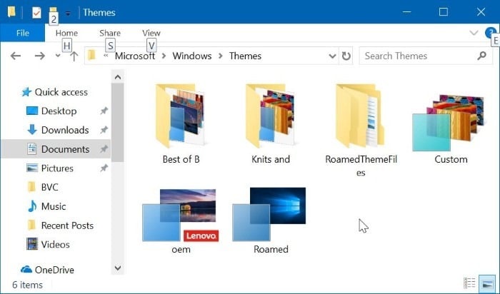 emplacement des thèmes dans Windows 10 pic01