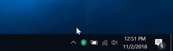 icône de batterie manquante dans la barre des tâches sous Windows 10