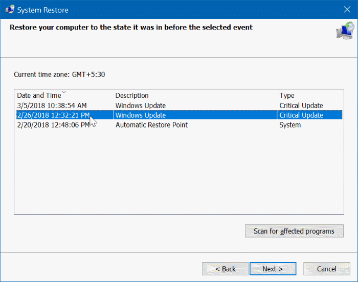 le pavé tactile ne fonctionne pas sous Windows 10 pic5