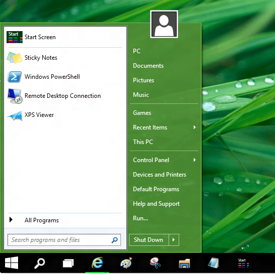 Utilisez simultanément l'ancien et le nouveau menu Démarrer dans Windows 10